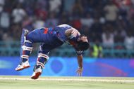 Rishabh Pant did a summersault after his ton. (Credits: Getty)